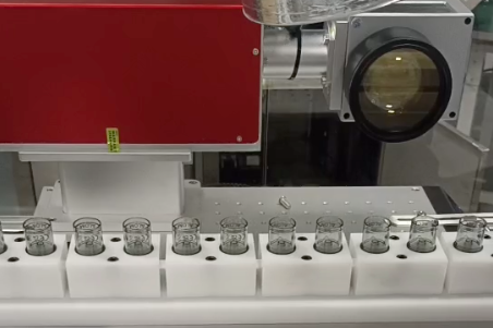 UV laser marking station